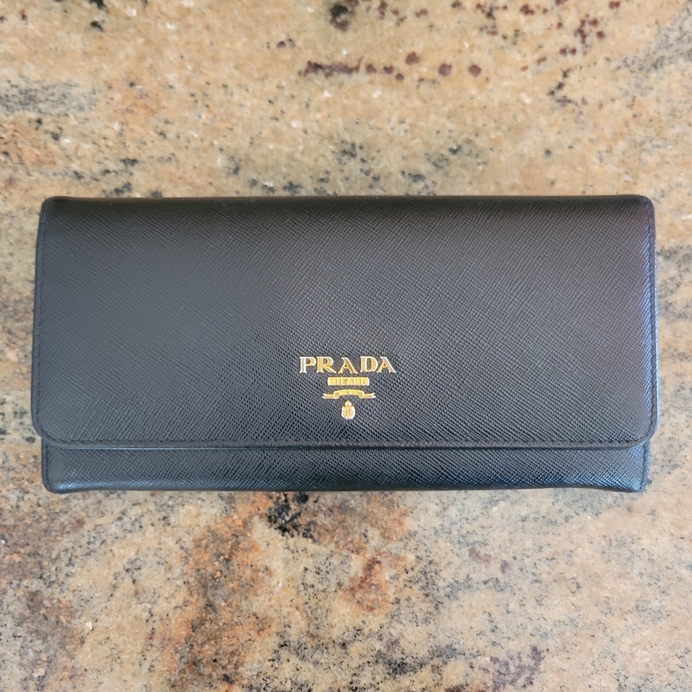 Prada Black Leather Wallet
